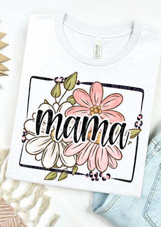 Floral Mama Bella Canvas T-Shirt