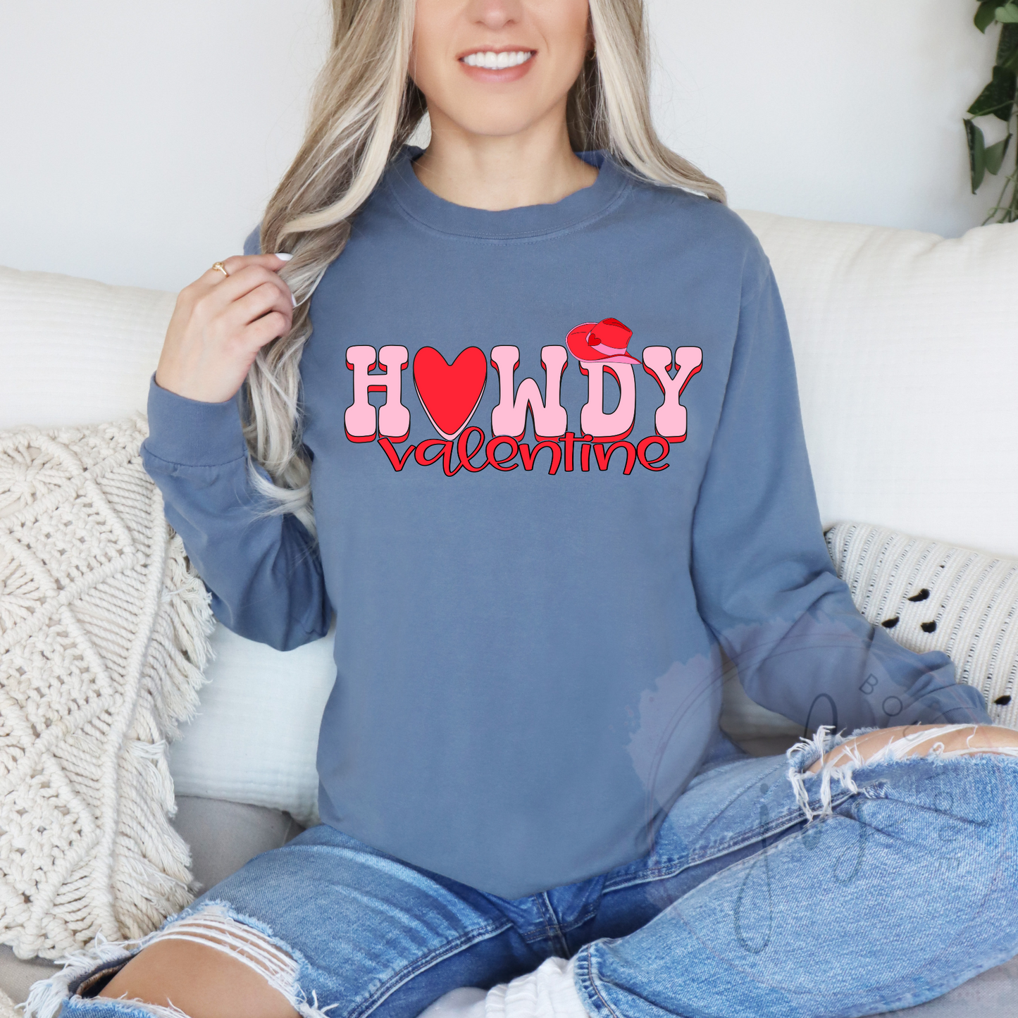 Howdy Valentine Words tee