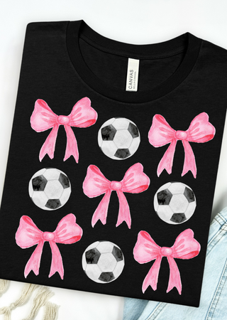 Soccer & Bows Bella Canvas T-Shirt