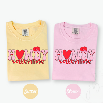 Howdy Valentine Words tee