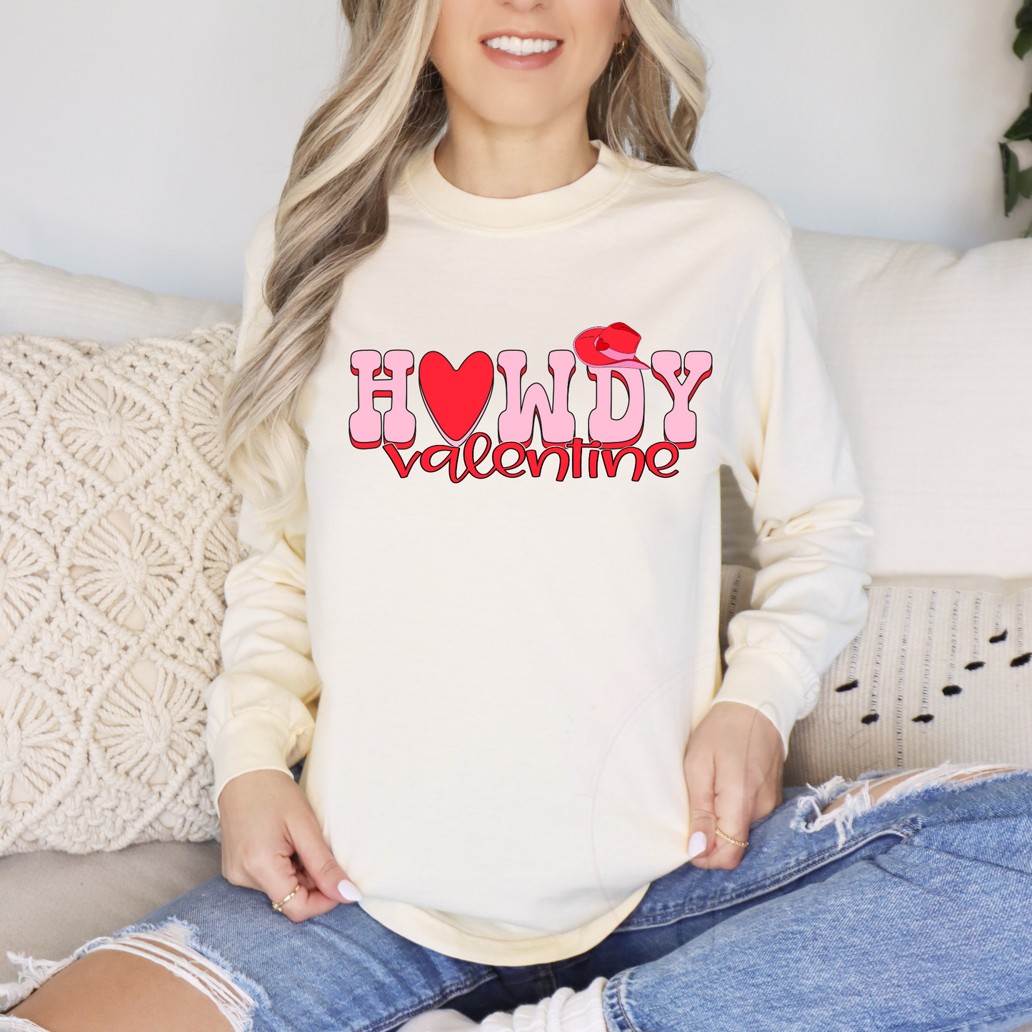 Howdy Valentine Words tee