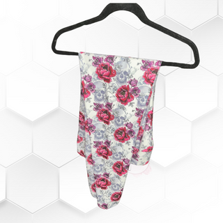 Pink Floral Skulls Pocket Leggings