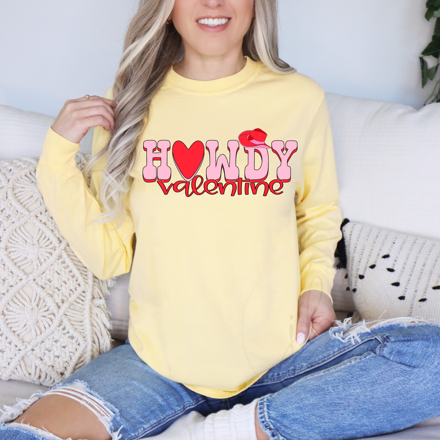 Howdy Valentine Words tee