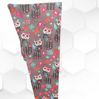 Spooky Skeleton Cat Pocket Leggings