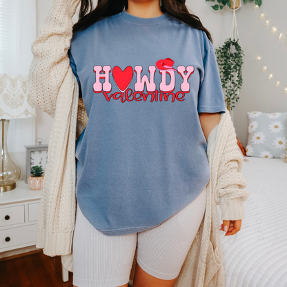 Howdy Valentine Words tee