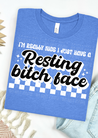 Checkered Sass Bella Canvas T-Shirt