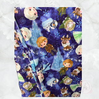 Frozen Sisters Inspired Winter Wonderland Pocket Leggings