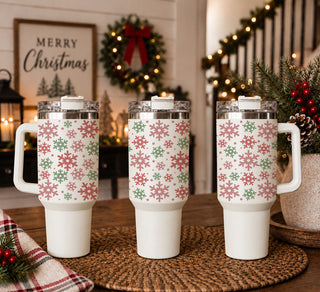 pink winter tumbler for Christmas
Christmas cup with blush and green snowflakes
holiday tumbler with colorful snowflake print
snowflake patterned Christmas cup for women
pink green winter drink tumbler
Christmas travel cup with pastel snowflakes
festive snowflake drink cup with handle
winter holiday cup in pink and green
Christmas snowflake hydration tumbler
pink and green winter beverage cup
pastel winter travel tumbler
holiday cup with modern snowflake design
Christmas tumbler with scattered snowflakes
