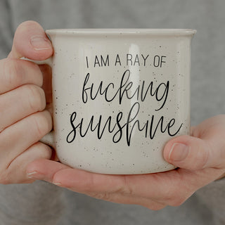 sarcastic sunshine coffee mug
funny positive coffee cup
sunshine humor ceramic mug