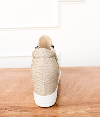 Timmibelle Wedge Sneaker in Cream