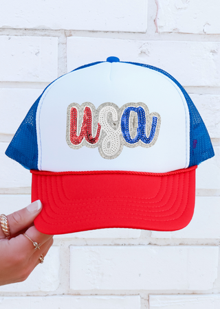 USA Sequin OTTO Trucker Hat