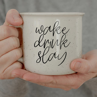 wake drink slay mug
boss lady coffee cup
girl boss ceramic mug