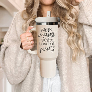 baseball mom humor gift
double handle baseball tumbler
baseball mom life tumbler