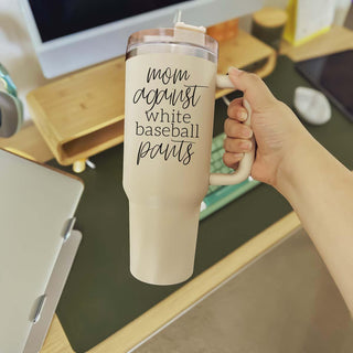 baseball mom cleaning supplies
sports parent humor cup
baseball mom survival kit