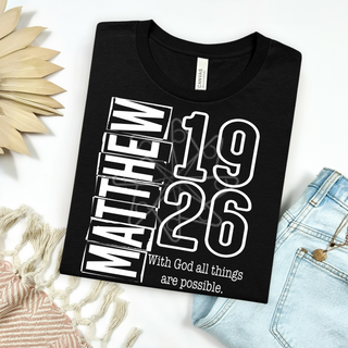 With God All Things Are Possible Tee