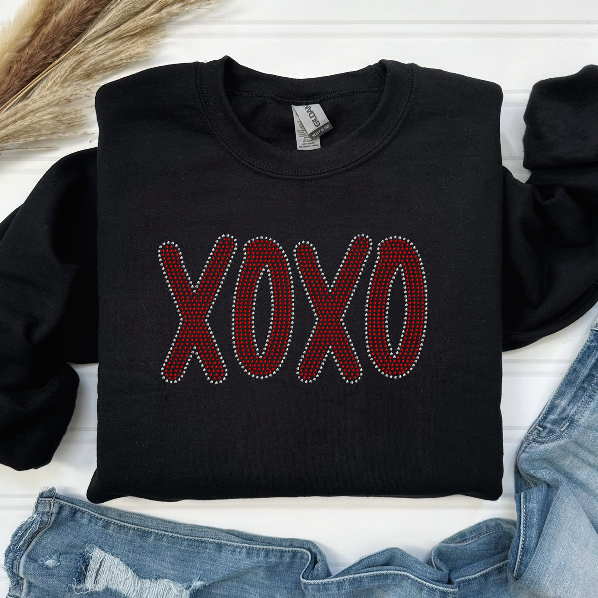 XOXO spangle SWEATSHIRT