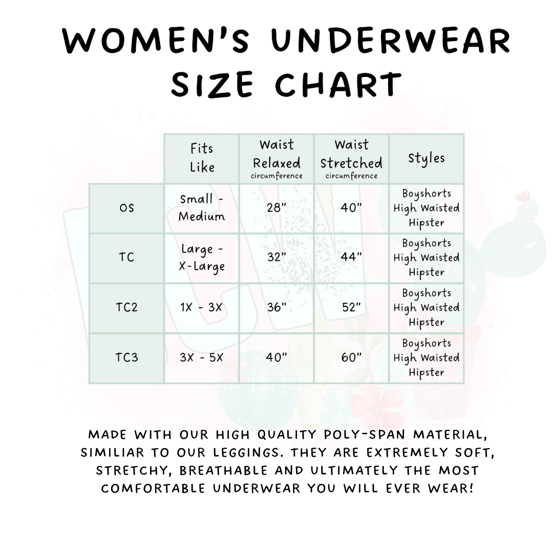 Batch #232 - Christmas Underwear - Closes 10/31 ETA early/mid Dec - Merry Football Women's Underwear