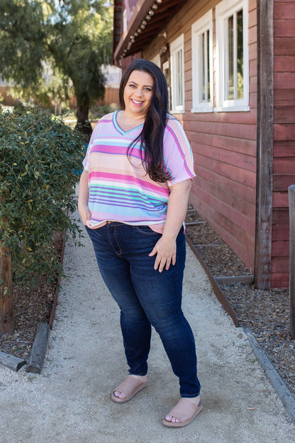 Peach Daiquiri Short Sleeve Top