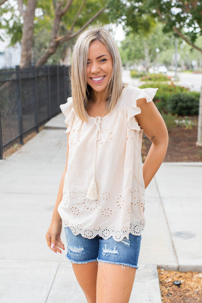 Summer Days Eyelet Top