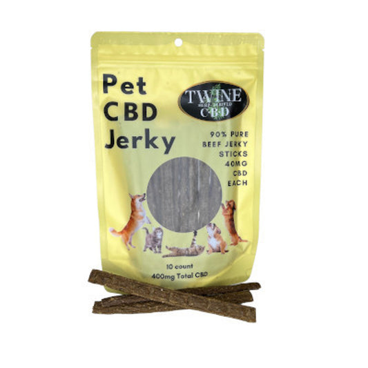 400mg Pet Beef Jerky Sticks for Dogs 10 Sticks Per Container