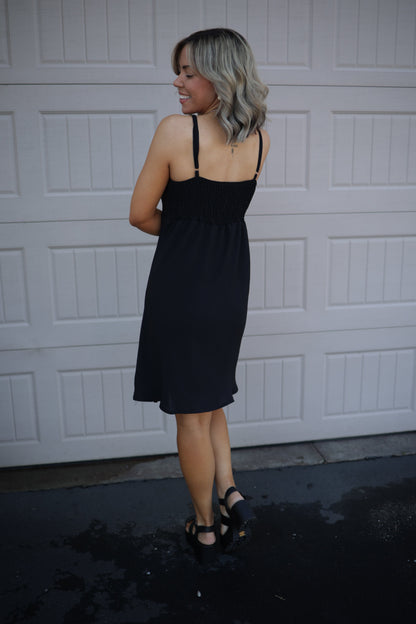 Heavenly Ruched Crinkle Dress