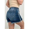 Judy Blue High Waist With Side Seam Fray Detail Denim Shorts