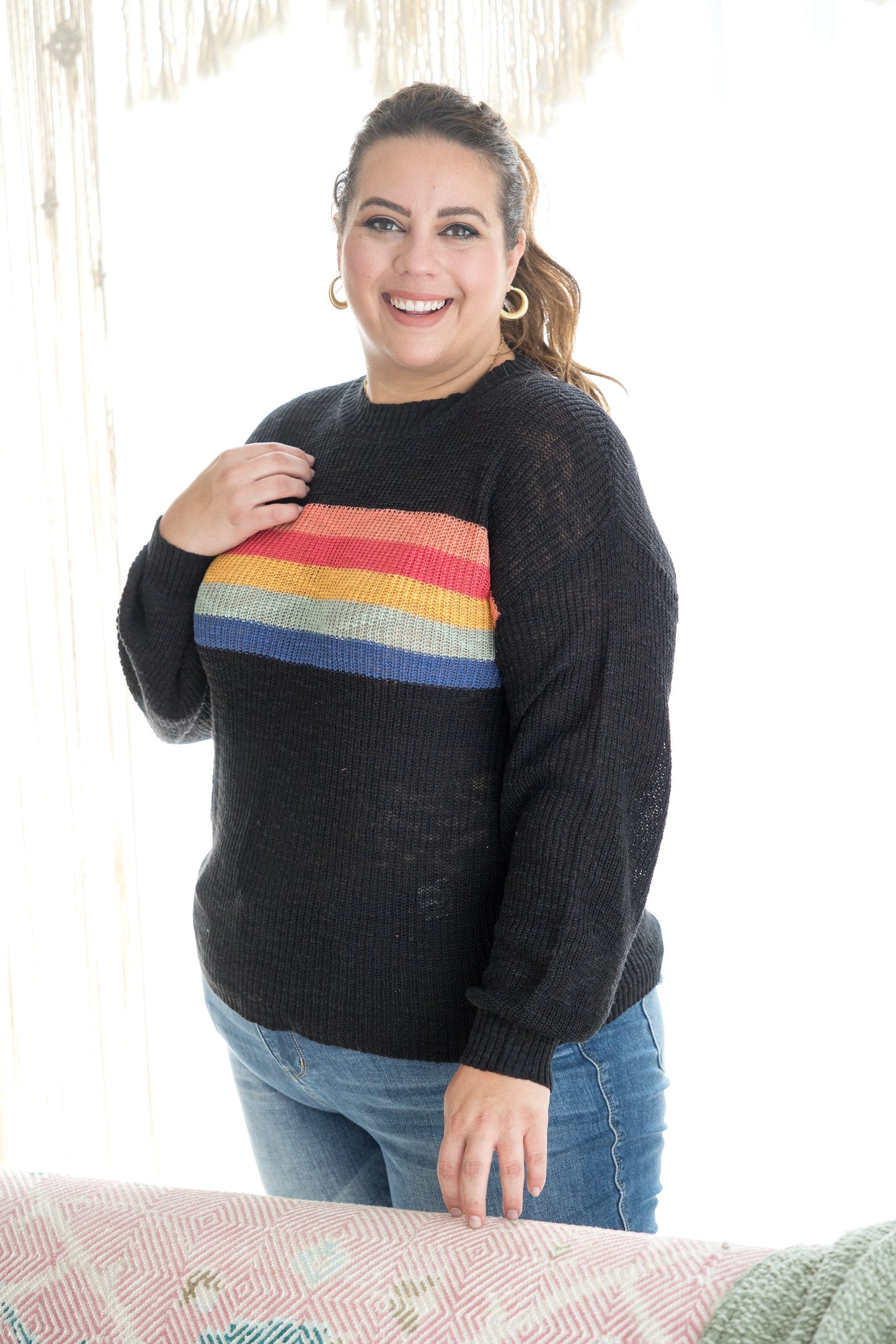 Midnight Rainbow Pullover